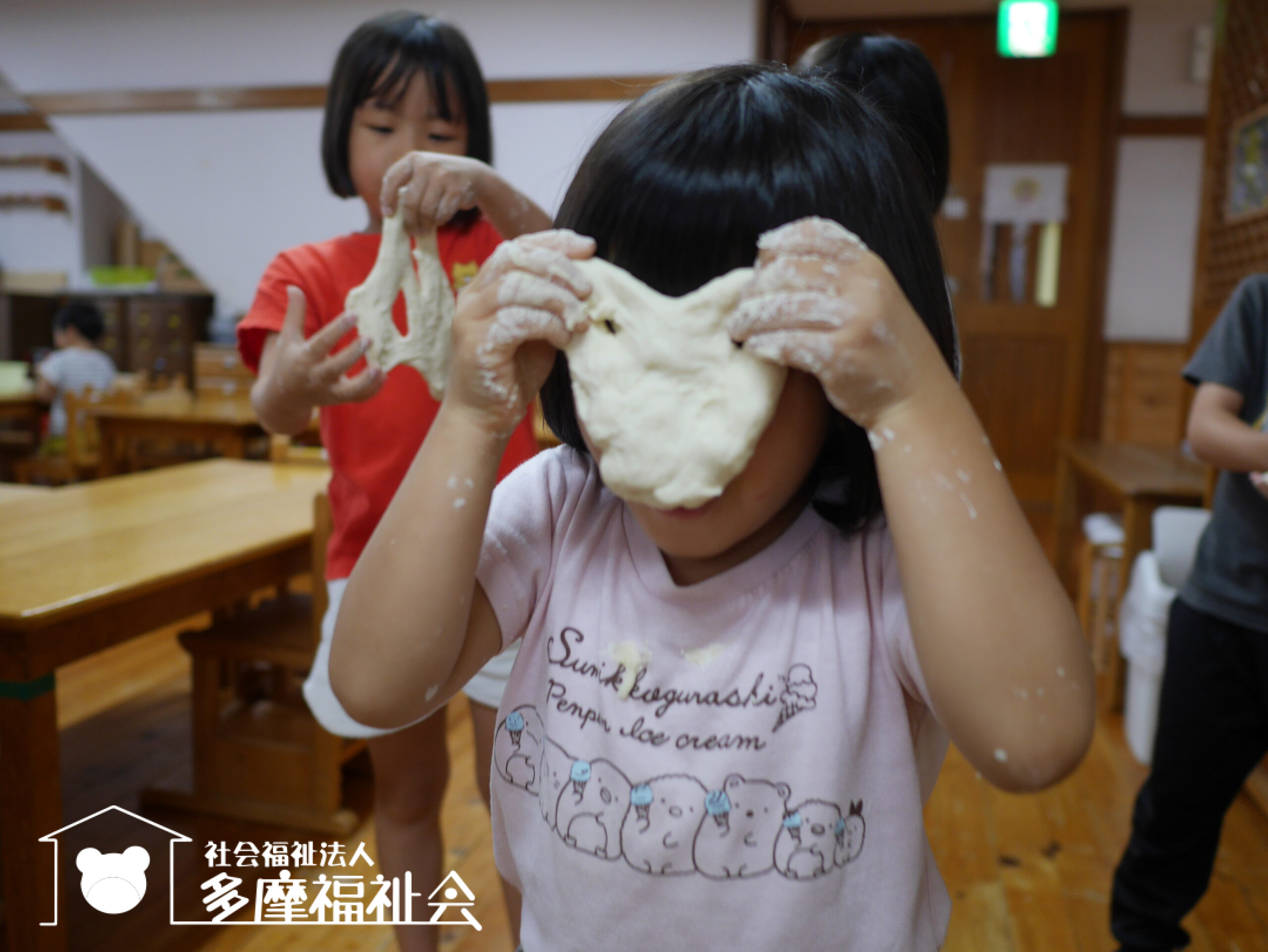 小麦粉ねんどで遊びました！